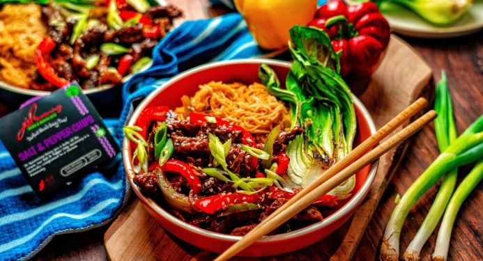 Salt and Pepper Crispy Chilli Beef Recipe made with JD Seasonings