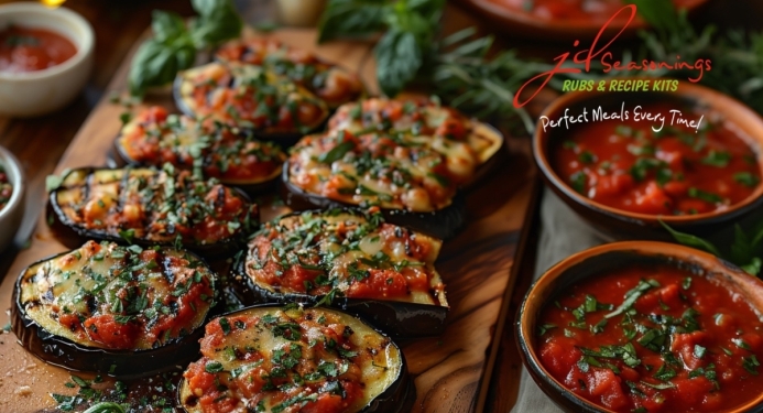 Aubergine Parmagiana Recipe made with JD Seasonings
