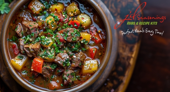 Minted Lamb Stew Recipe made with JD Seasonings