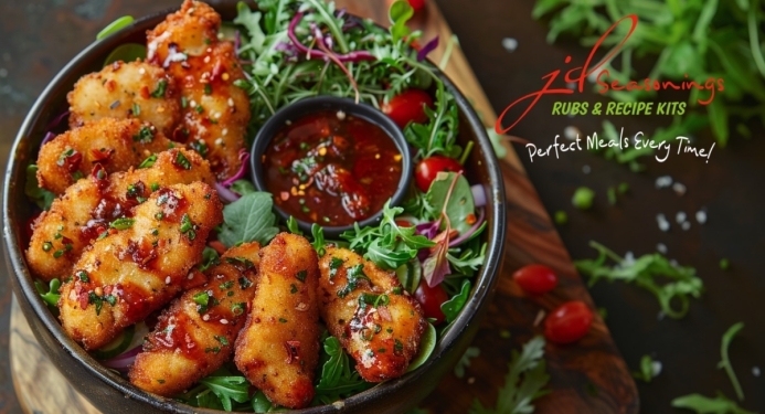 Piri Piri Chicken Goujons Recipe made with JD Seasonings